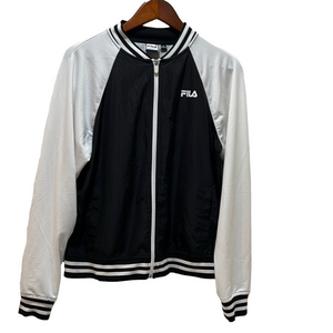 Fila sport Black and White Track Jacket size L GUC